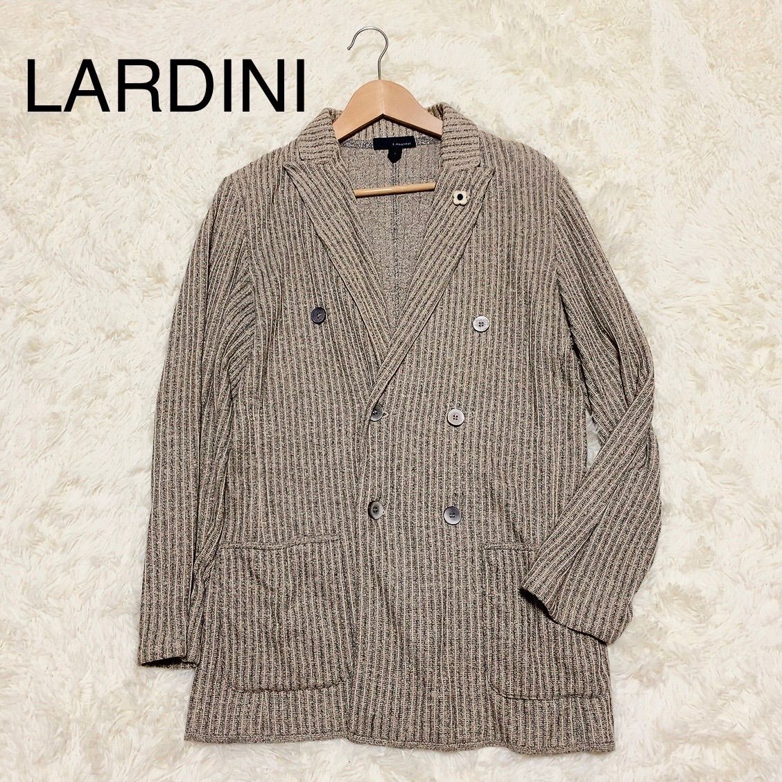 最終値下げLARDINI ラルディーニ ボーダーコート - ジャケット