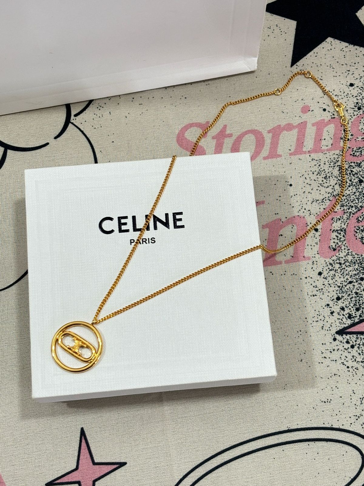 希少?高級 CELINE セリーヌ ゴールド ネックレス