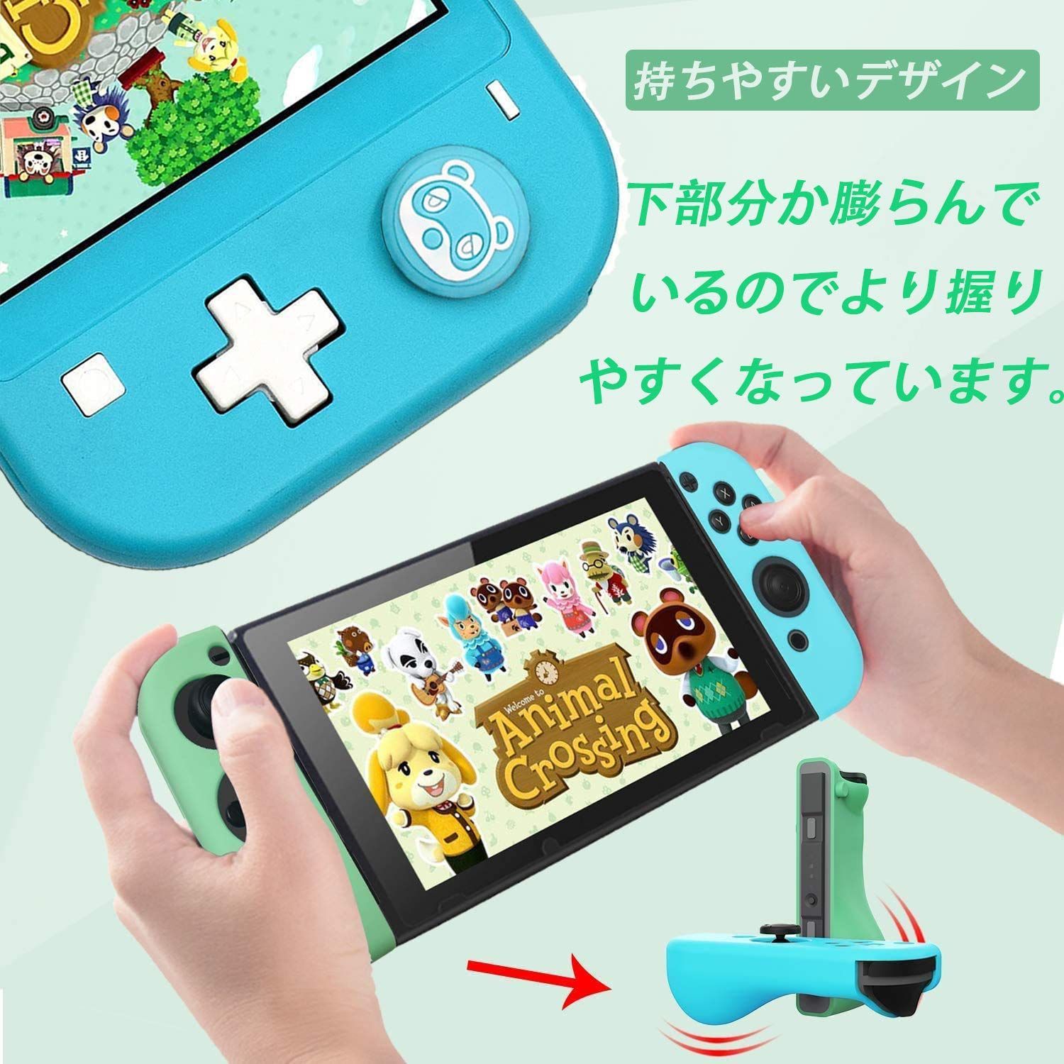 メルカリShops - 【カラー: ブルー】Switch対応 Joy-Con シリコンケース（左右）+