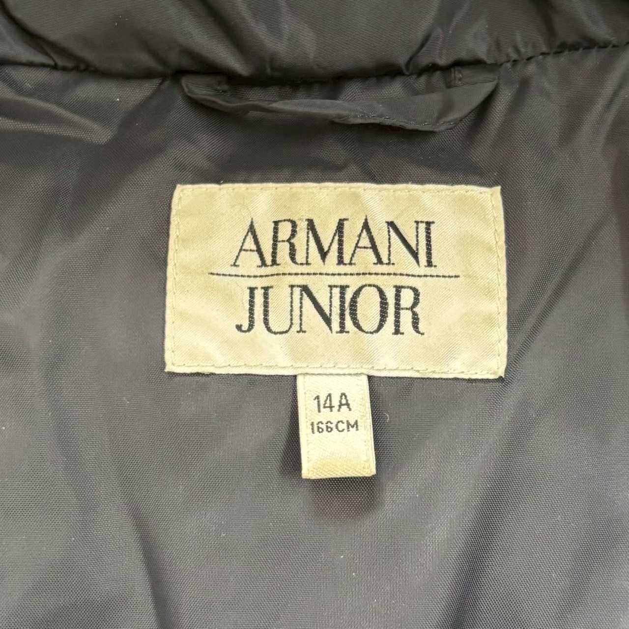 ARMANI junior アルマーニ ダウンコート 紺 アウター 上着 ロング 