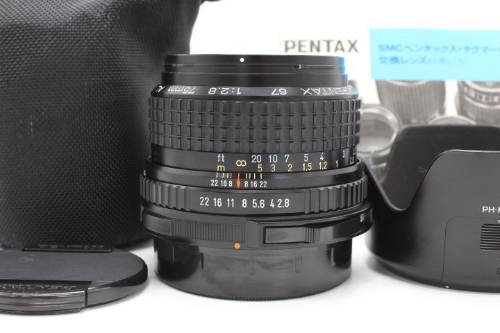 純正ケース-フード付き PENTAX ペンタックス 67 75mm F2.8 AL LE2025248