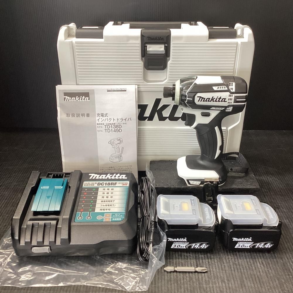 未使用品】makita/マキタ TD138DRFXW 14.4V充電式インパクト 未使用品】makita/マキタ TD138DRFXW 14.4V充電式インパクト