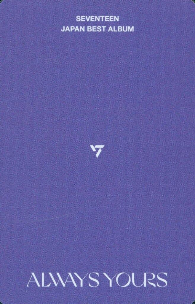 ALWAYS YOURS carat盤 ALWAYS YOURS carat盤 SEVENTEEN ALWAYS YOURS JAPAN BEST ALBUM
