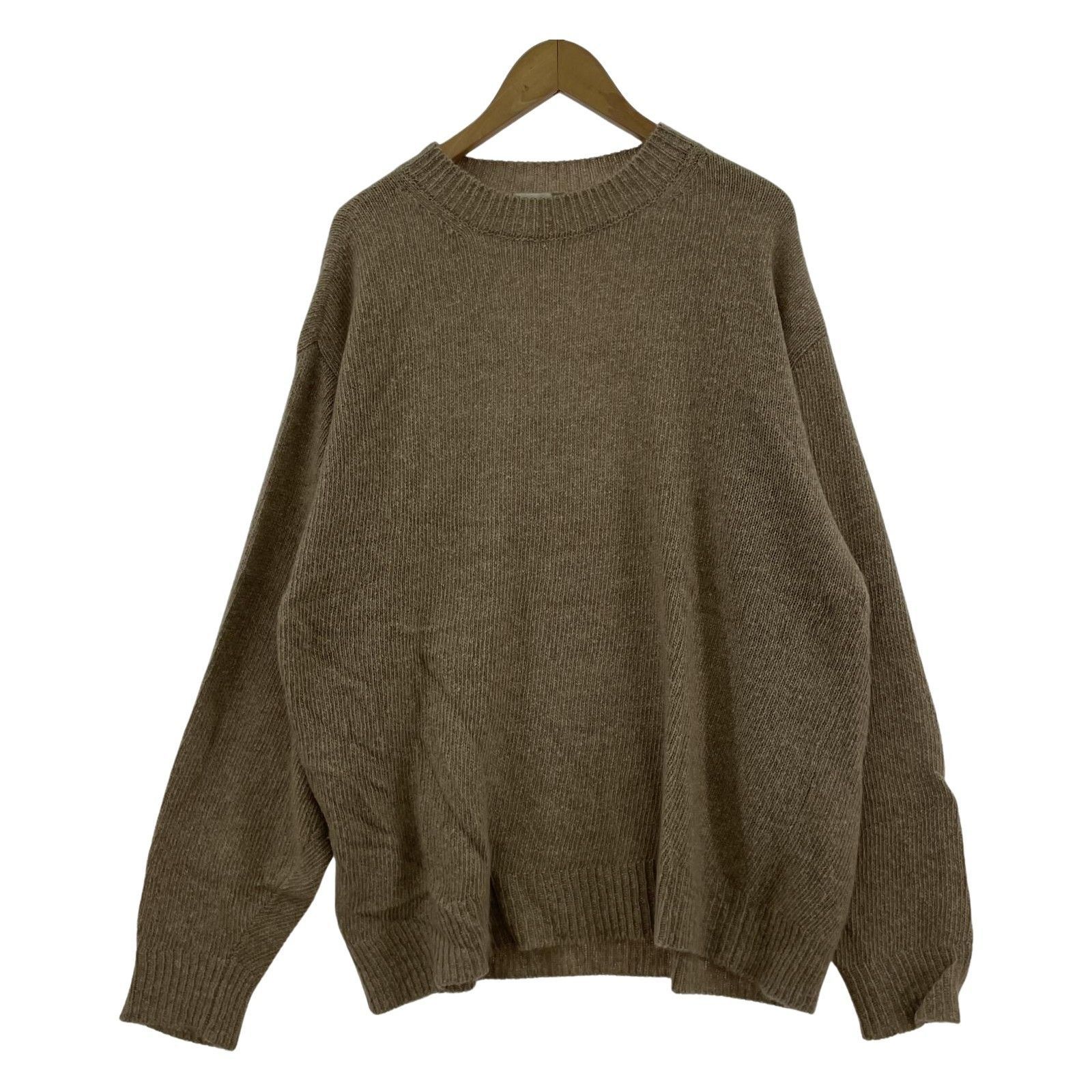COMOLI 21AW カシミアクルーネックニット ブラウン - メルカリ