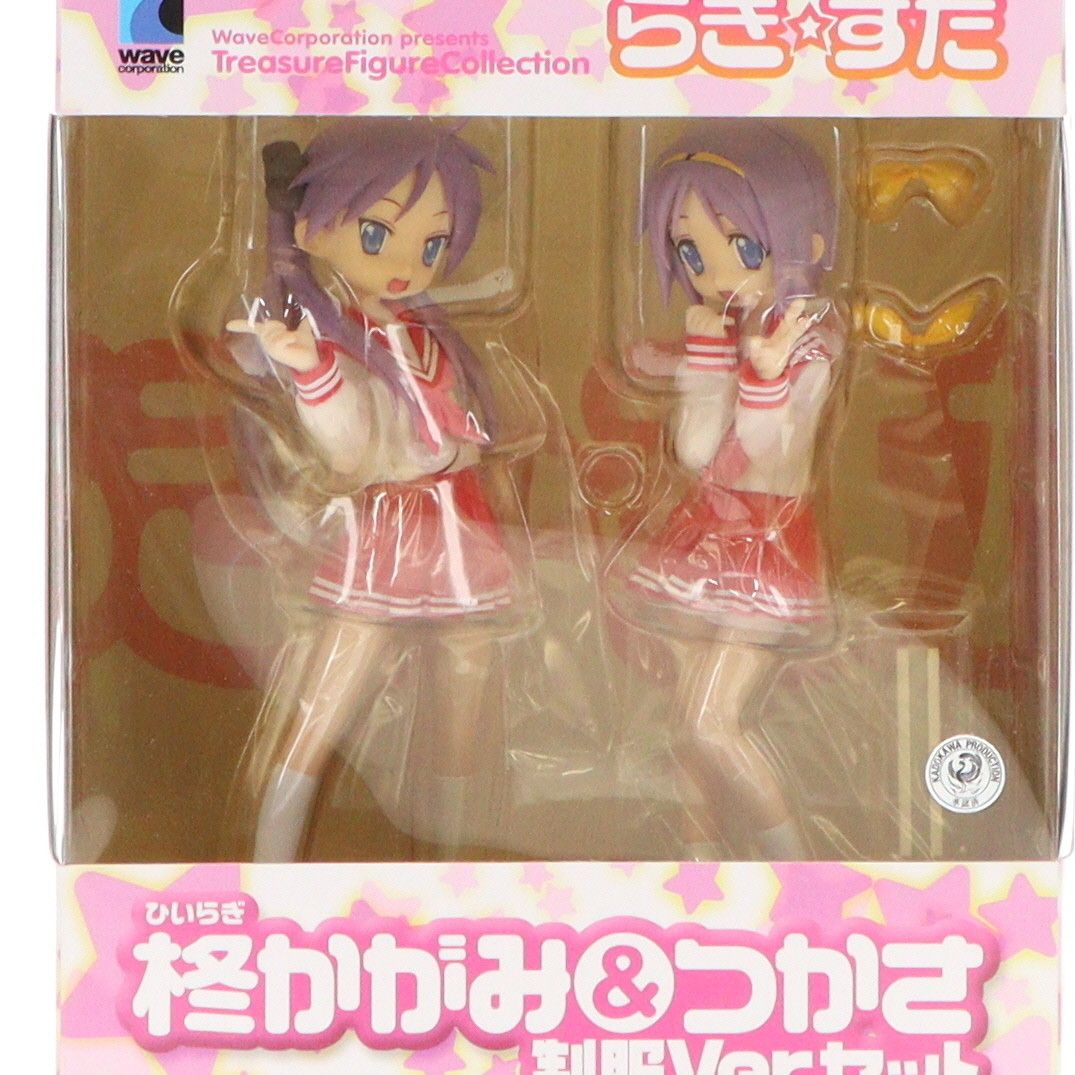 wave 柊かがみ&つかさ　制服Ver.セット Amazon.co.jp: らき☆すた 柊かがみ&つかさ 制服Ver.セット. (1