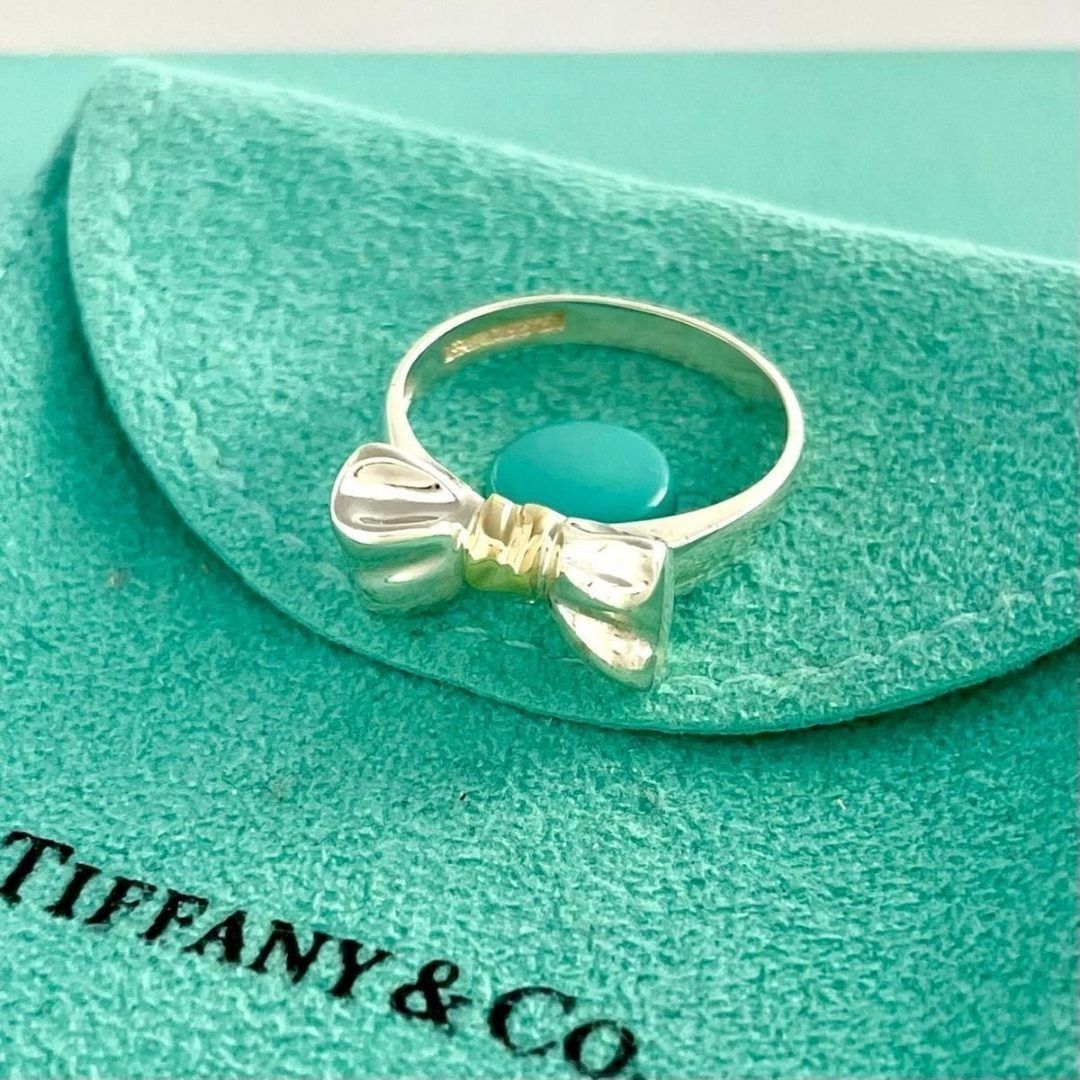 ティファニー 16号 リボン ボウ リング 750 925 コンビ QZ1fe - メルカリ