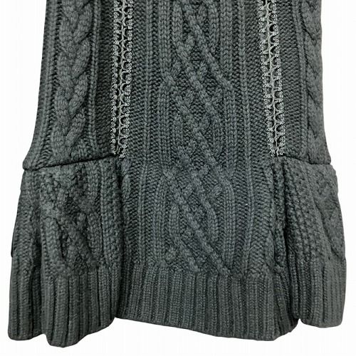 サカイ sacai ケーブル ニット スカート 黒 ブラック 1 S位 15
