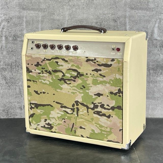 ギターアンプ JAM JUJIYA M-40 自作 カスタム 約48.5×25×46cm カモフラージュ 迷彩柄 音楽 機材|513102