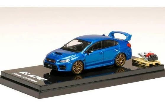 HOBBY JAPAN 1|64 スバル WRX STI EJ20 ファイナルエディション WR ブルーパール エンジンディスプレイモデル付 PR64-GK5-4ST97