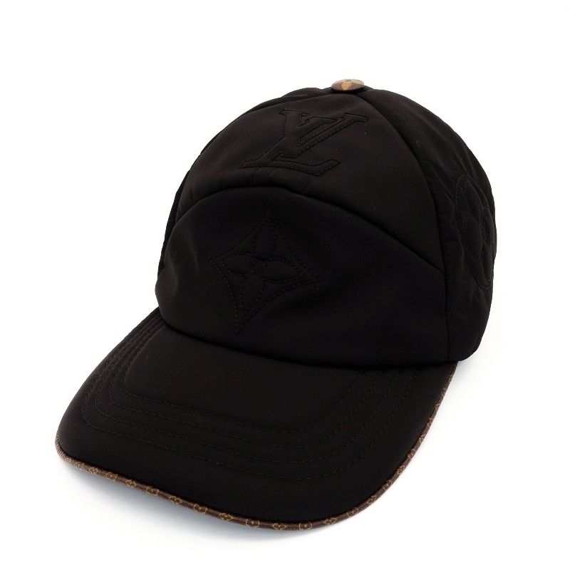 ルイヴィトン LOUIS VUITTON ベースボール キャップ ブラック 黒 ピロー M7797M 帽子 7-9-013