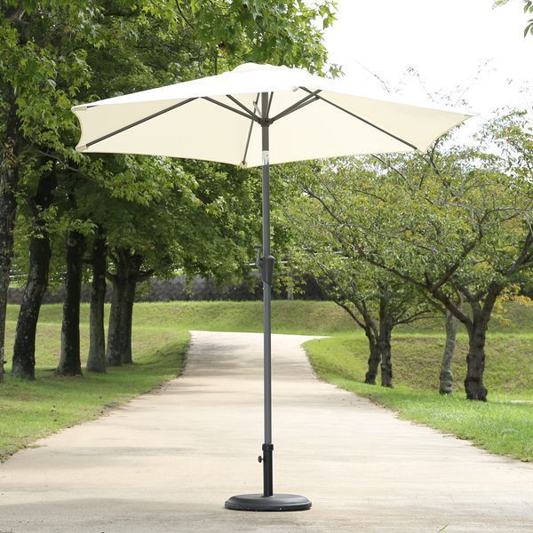 アルミパラソル 約240cm アイボリー 組立品【】 【公式通販】