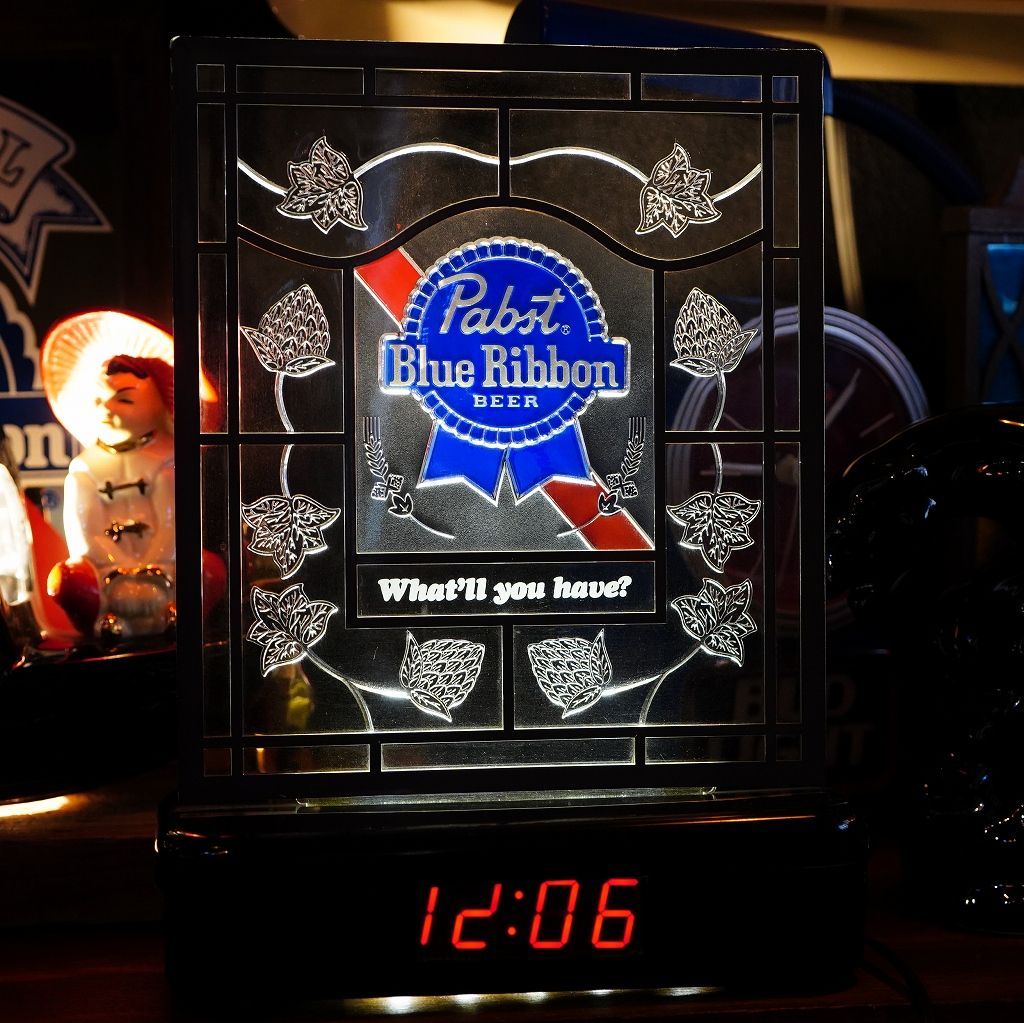 ☆1点限り☆ Pabst Blue Ribbon パブストブルーリボン ライトサイン