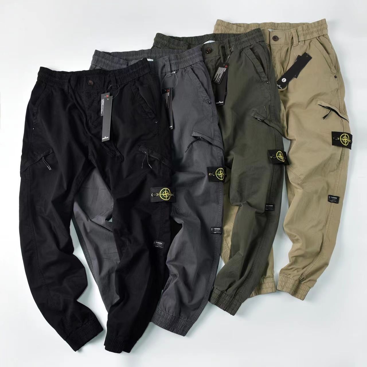 Stone Island  ストーンアイランド ワークパンツ ブラック グレー