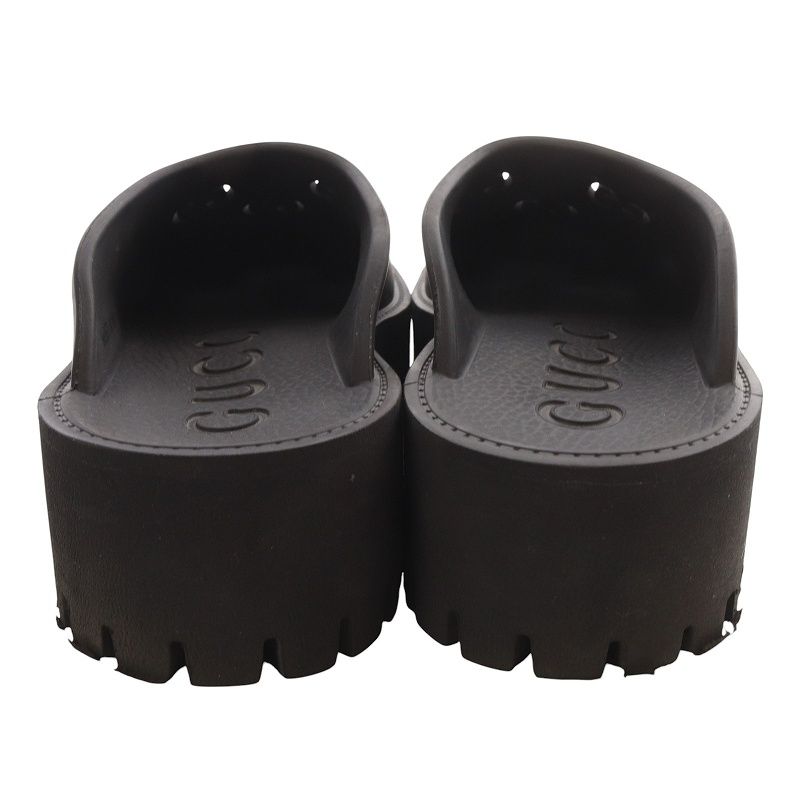 グッチ GUCCI パーフォレーテッドG ウィメンズ プラットフォーム