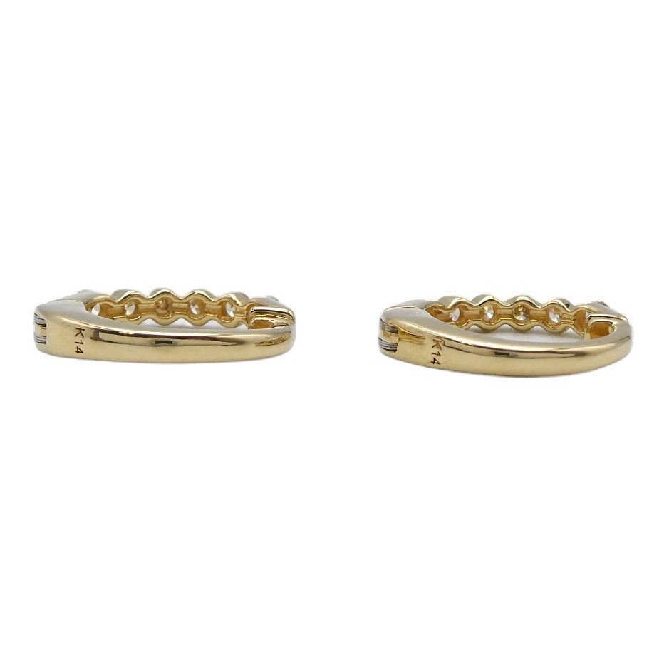 K14/K18 イヤリング ピアリング ダイヤ0.075ct/0.075ct - メルカリ