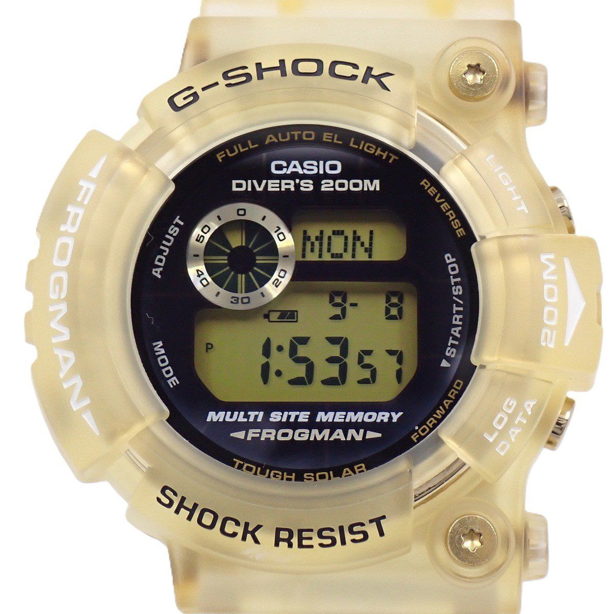 訳あり品 カシオ G-SHOCK フロッグマン 25周年記念 グロリアスゴールド タフソーラー メンズ 腕時計 GW-225E-7JF いおき質店