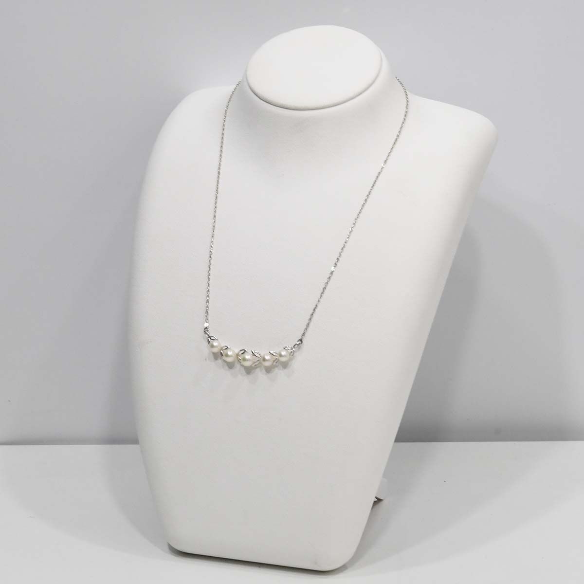 MIKIMOTO ミキモト ネックレス パール SIL シルバー 4.2g レディース 