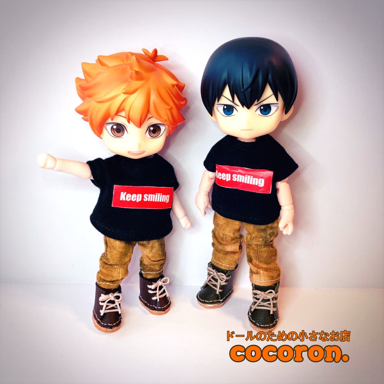 プリントTシャツ 黒】ねんどろいどどーる オビツ11 ドール服 プリントTシャツ 黒】ねんどろいどどーる オビツ11 ドール服