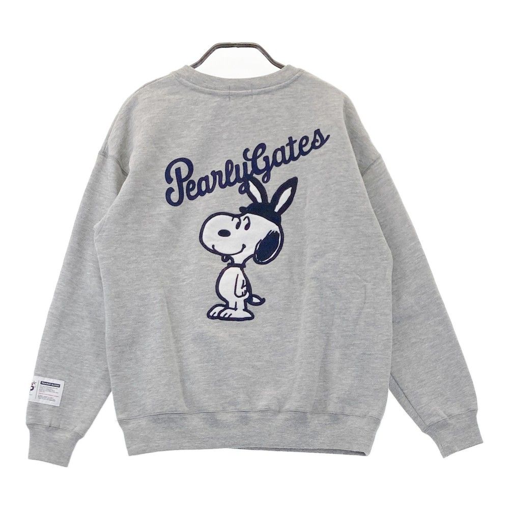 サイズ：1 PEARLY GATES パーリーゲイツ ×PEANUTS スウェット 長袖T