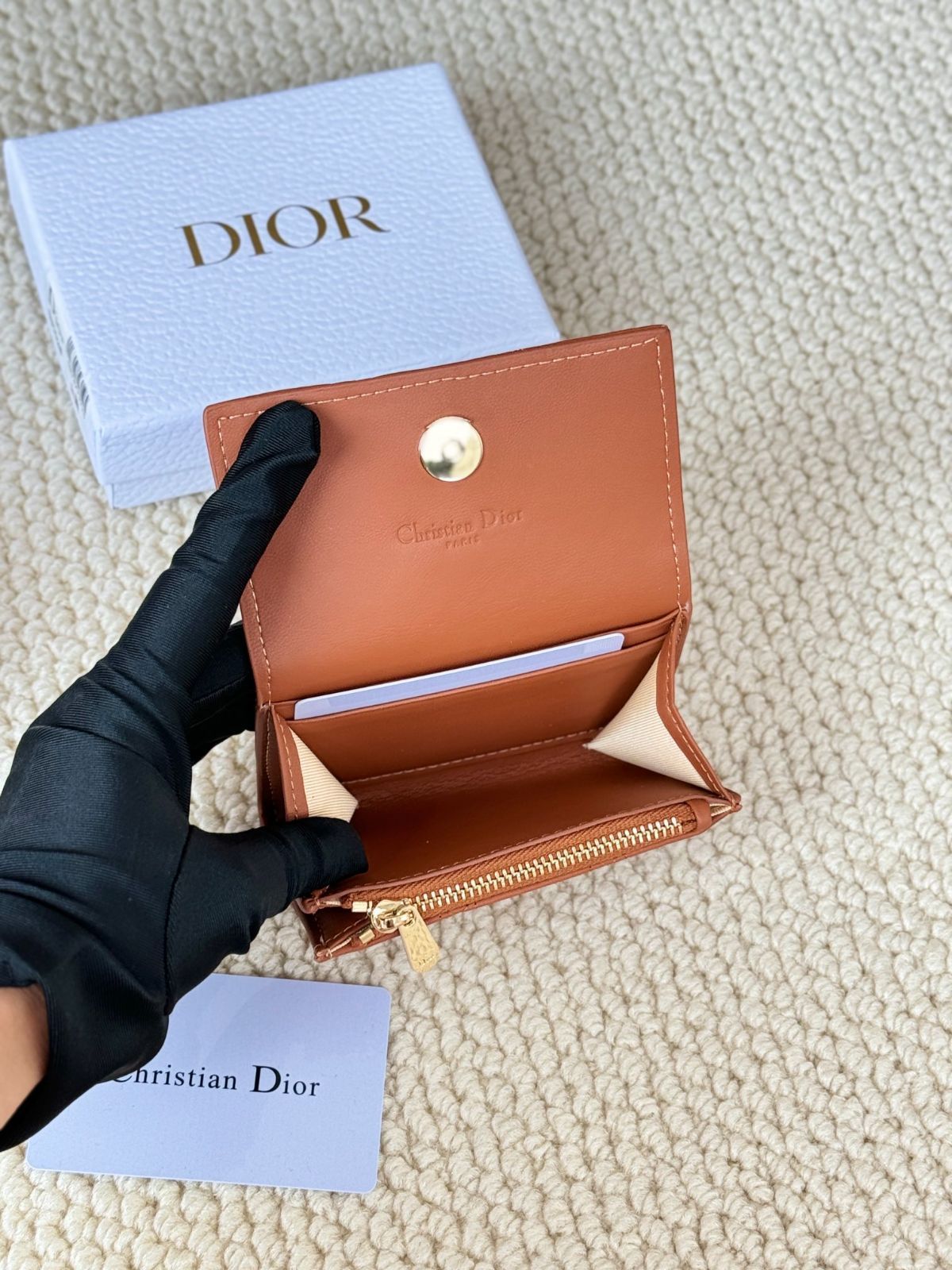 今日特価】My Dior Glycine ウォレット, ラズベリーピンク, 藤の