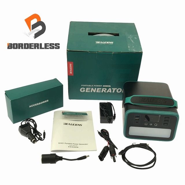 ☆極美品☆BEAUDENS 12.8V/18.75Ah,240Ah ポータブル電源 S2401 PORTABLE POWER GENERATOR 108688