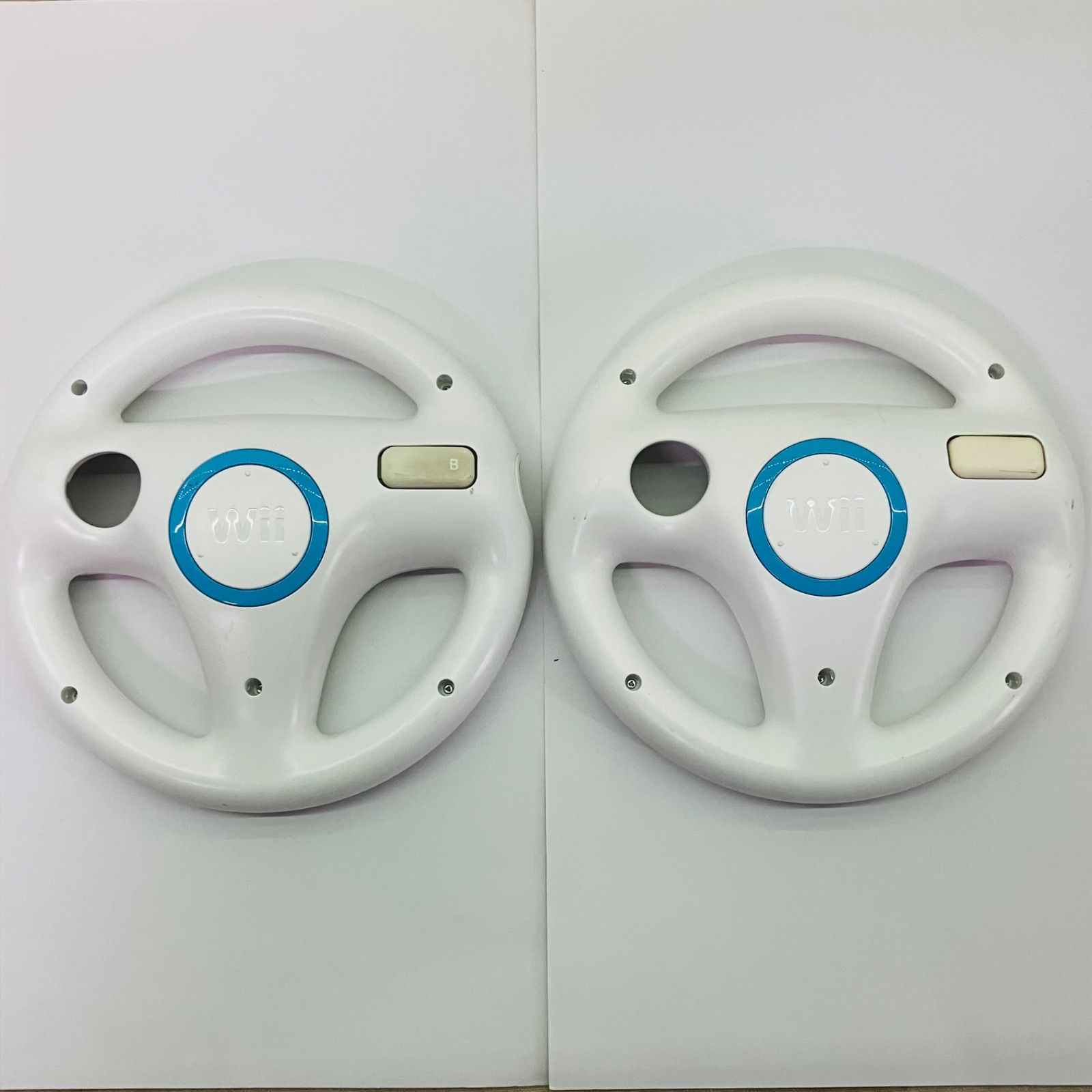 ハンドル 2個】 【リモコン付】Nintendo Wii 純正品 Wiiハンドル Wii