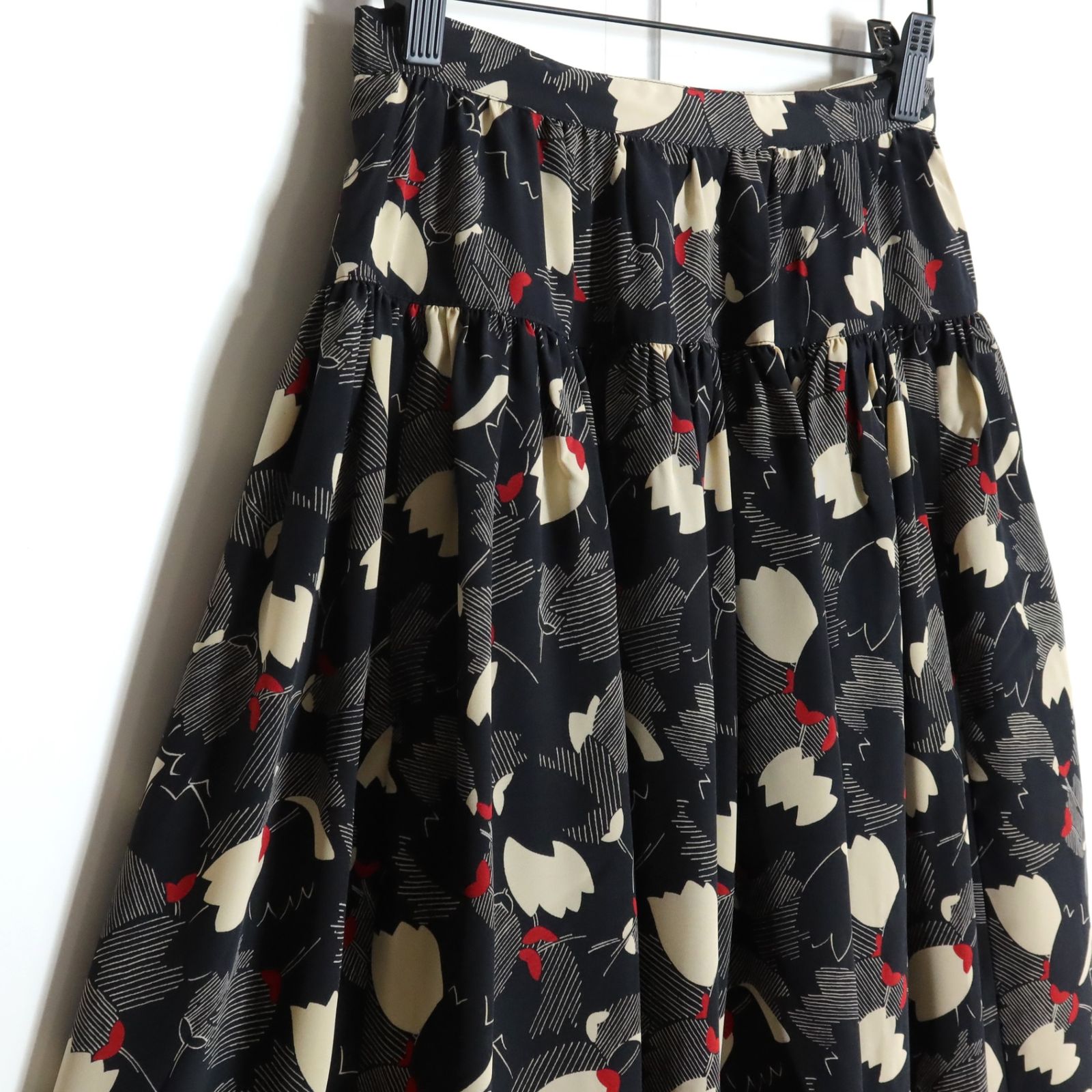 ピンクハウス 綿ローンスカート ローンティアードスカート｜ピンク