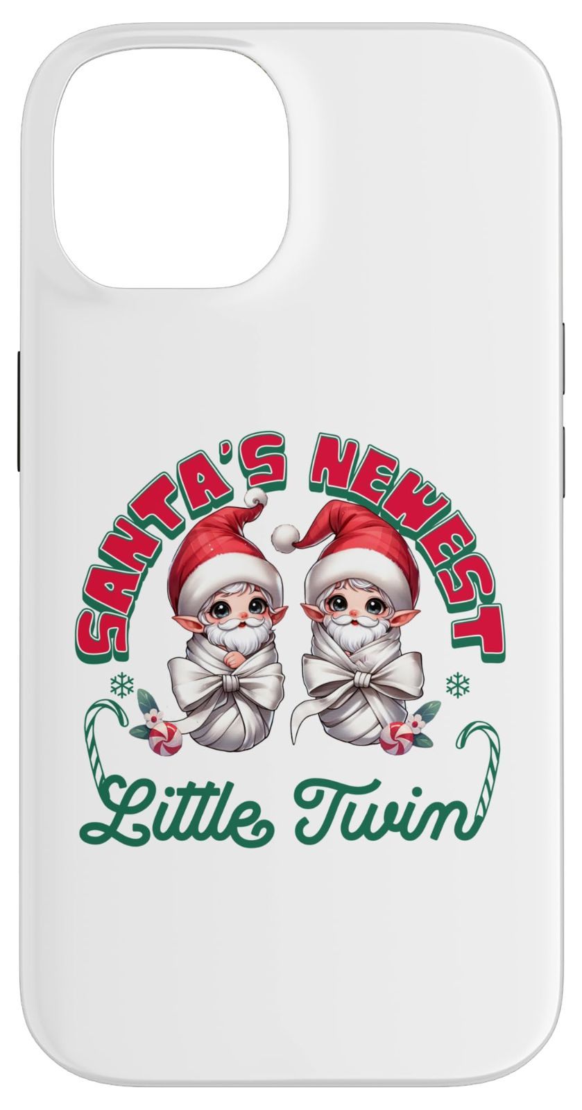 【人気商品】スマホケース サンタの最新リトルツインかわいいクリスマス誕生 14 iPhone