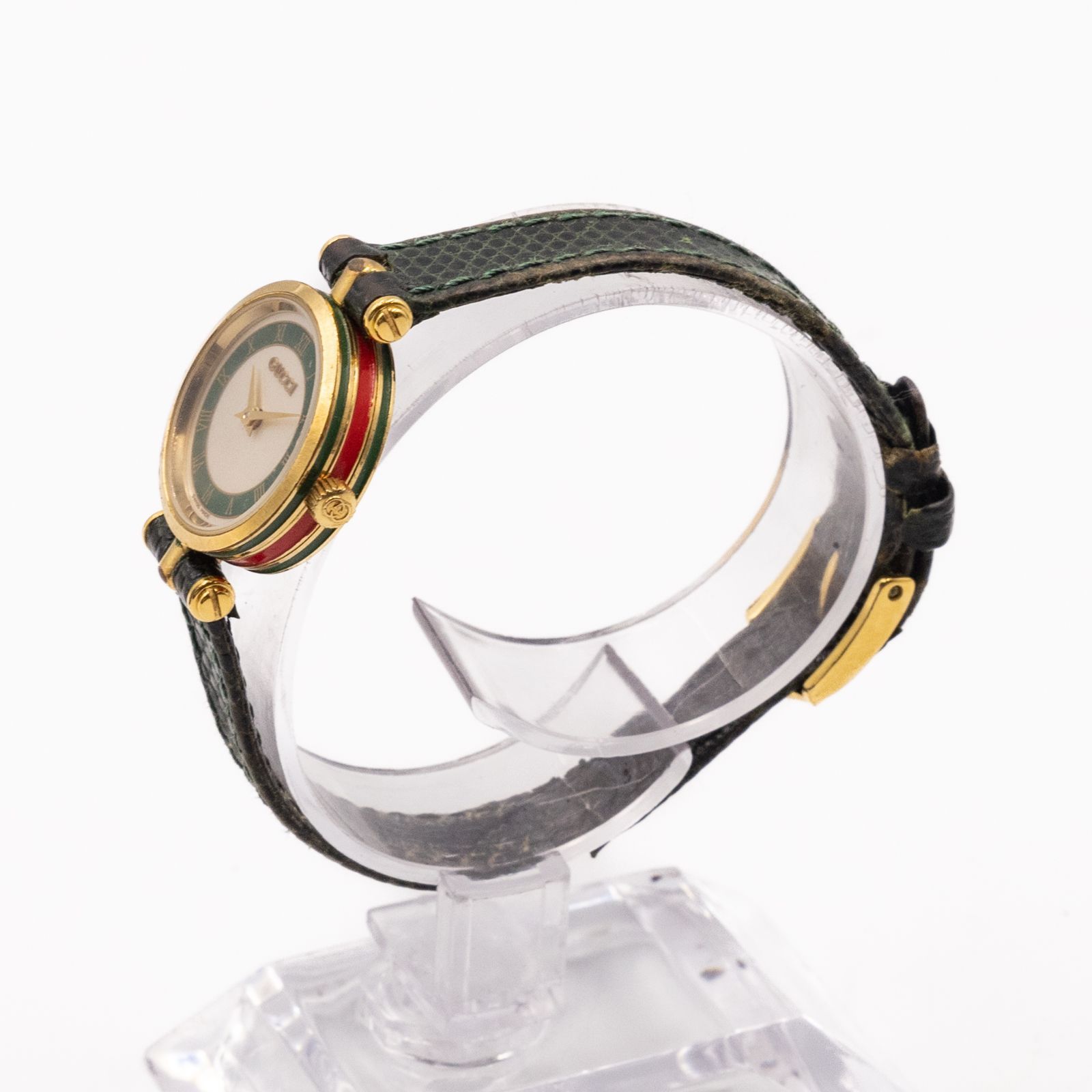 GUCCI グッチ シェリーライン 2000L グリーン レディース 腕時計