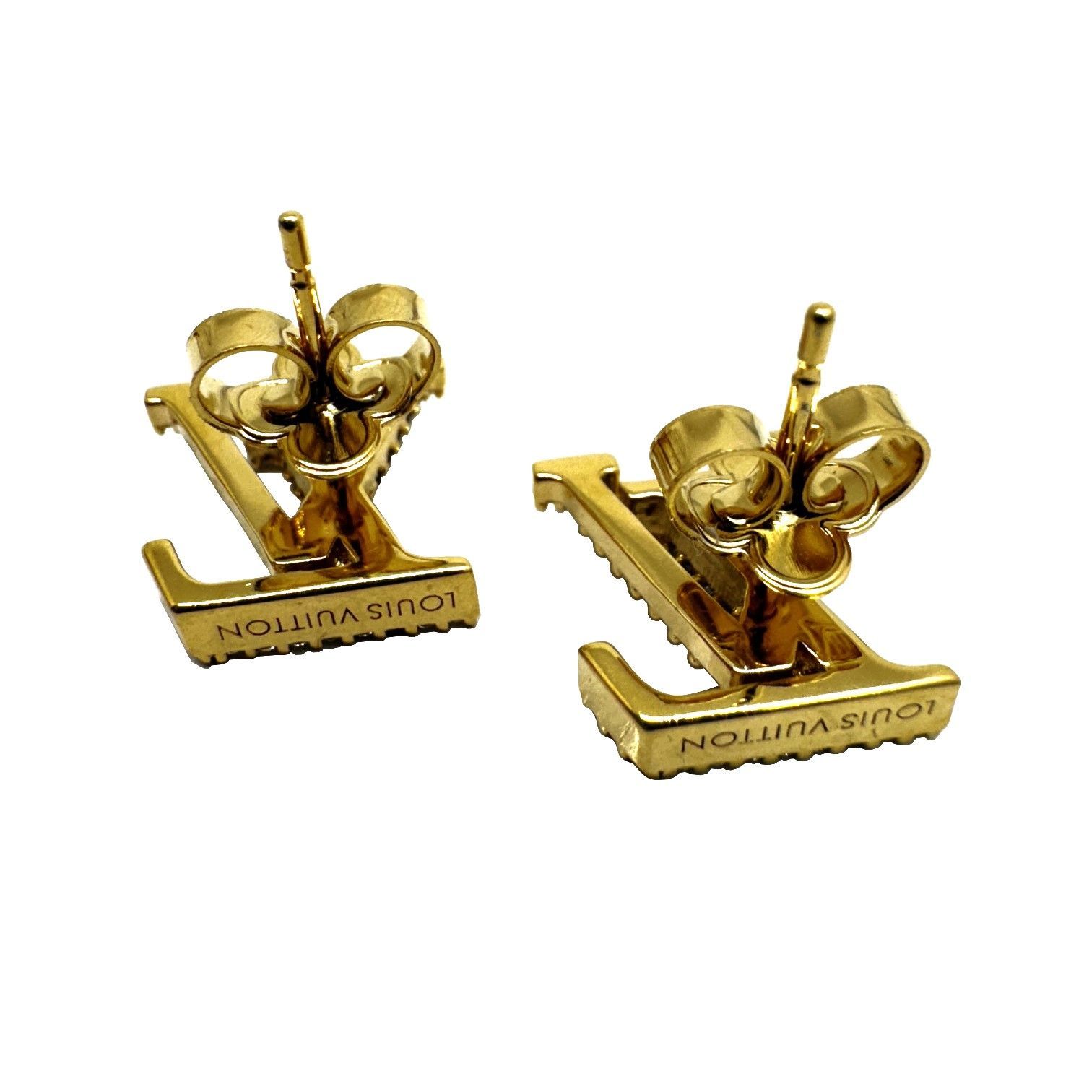 LOUIS VUITTON ルイ ヴィトン ピアス LV アイコニック ストラス