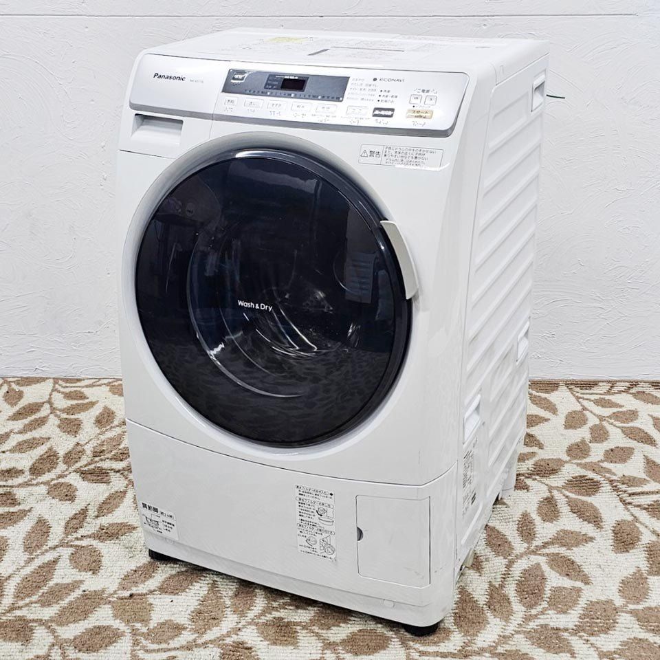 関東一円送料無料】パナソニック ななめ型ドラム式洗濯乾燥機 プチドラム NA-VD110L/洗濯6kg/乾燥3kg/エコナビ/C2452 - メルカリ