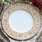 大 ウェッジウッド フロレンティーン ゴールド 27cm ディナープレート イギリスアンティーク ヴィンテージ ビンテージ F2