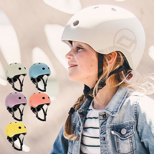 ピーチ SCOOT AND RIDE スクートアンドライド ヘルメットM ヘルメット 子供用 自転車 キッズ 子供 子ども ジュニア 小さめ
