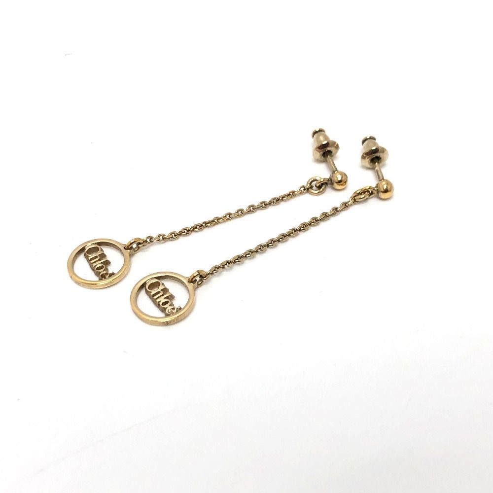 Chloe クロエ ピアス ロゴ チェーンピアス メタル - メルカリ