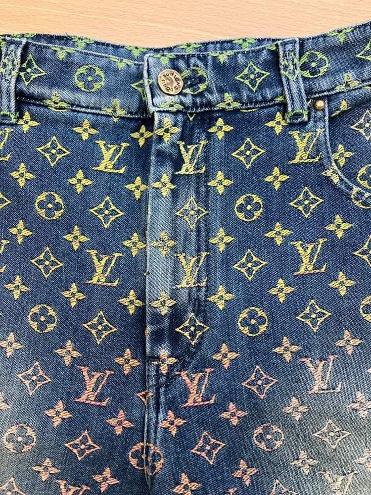 EL5】LOUIS VUITTON ルイヴィトン レインボーモノグラムデニム