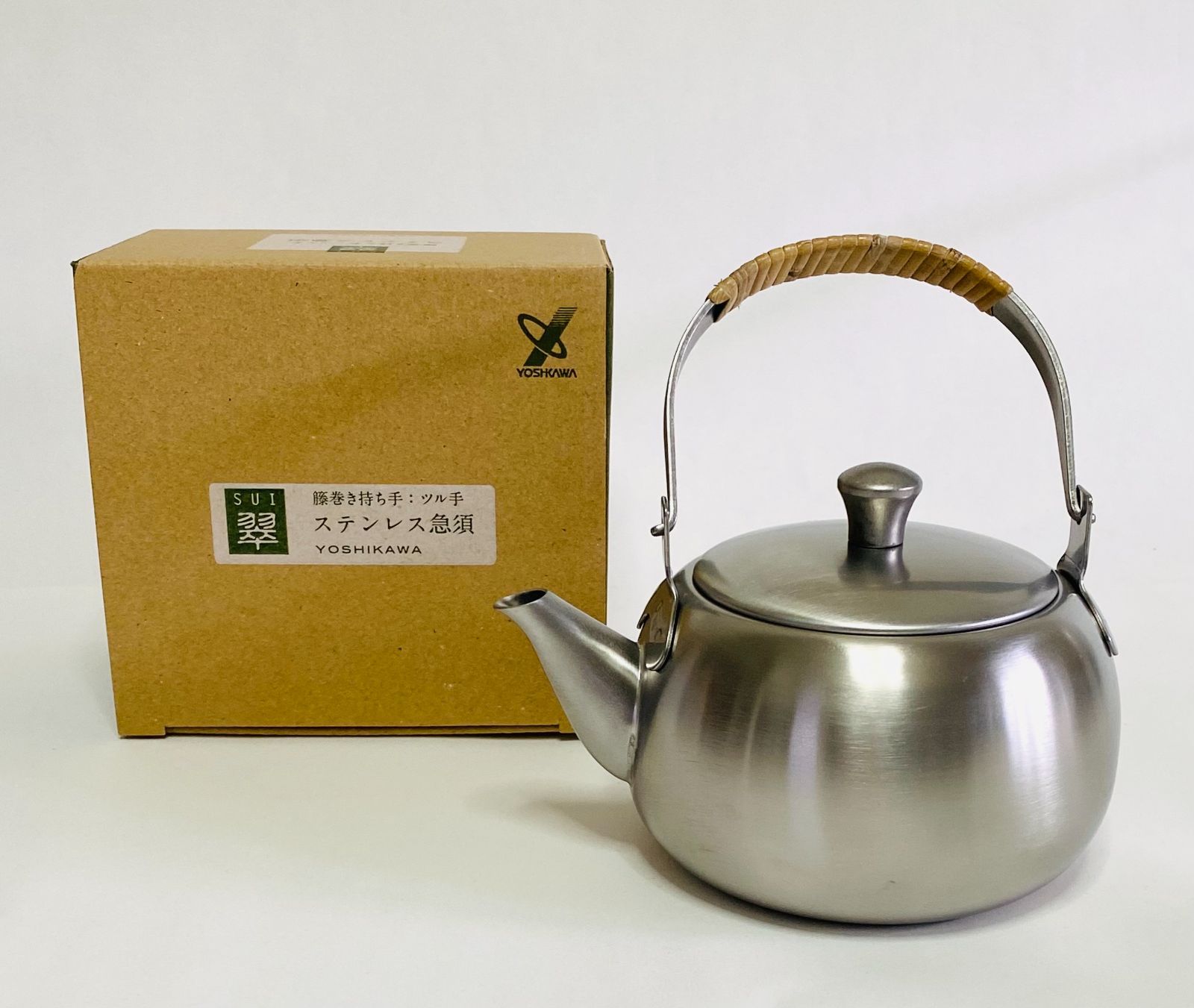ヨシカワ YJ2892 翠 急須 ステンレス 500ml つる手 日本製