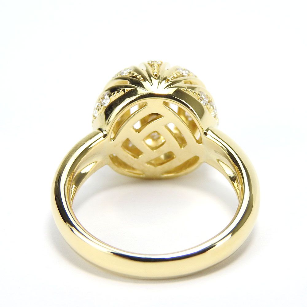 中古】 タサキ リング・指輪 K18YG ダイヤモンド 約7.5g イエロー  