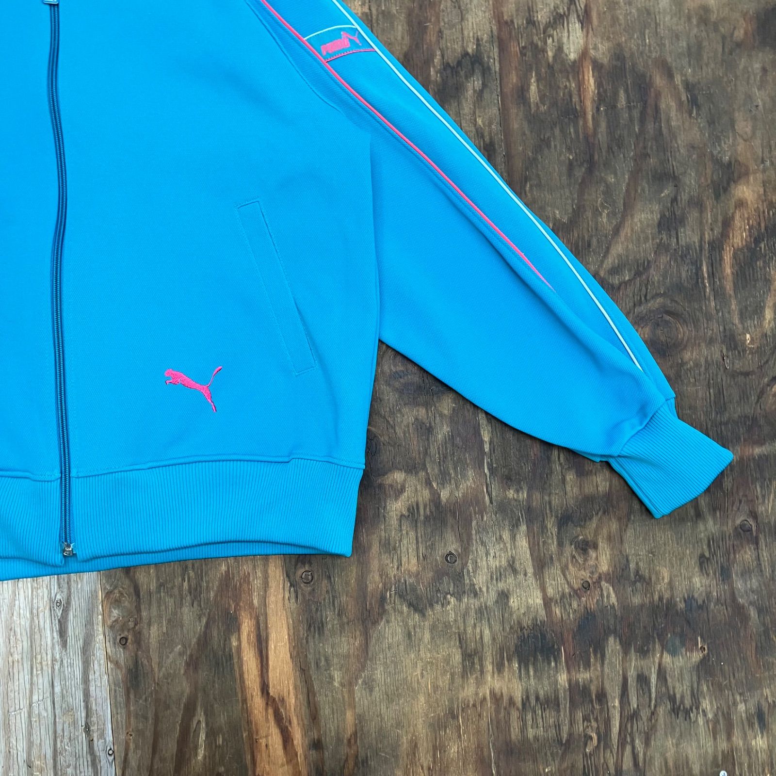 90s PUMA プーマ ハイネック トラックジャケット ヒットユニオン L相当 PUMA プーマ ヒットユニオン ハイネック ジャージ トラック