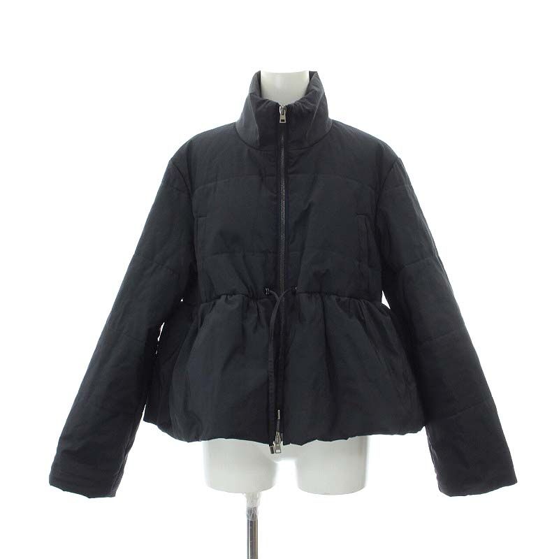 ジルサンダー JIL SANDER ネイビー 中綿ジャケット ウエストドロー