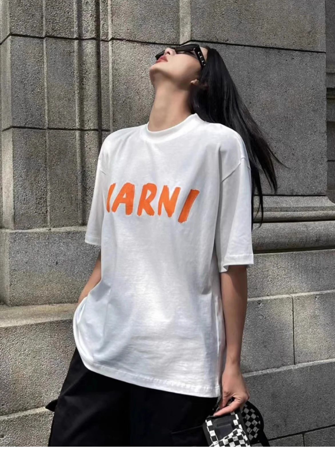 ✨新品 MARNI クラシックなスタイル 半袖Tシャツ 半袖 男女兼用 春 夏 #9