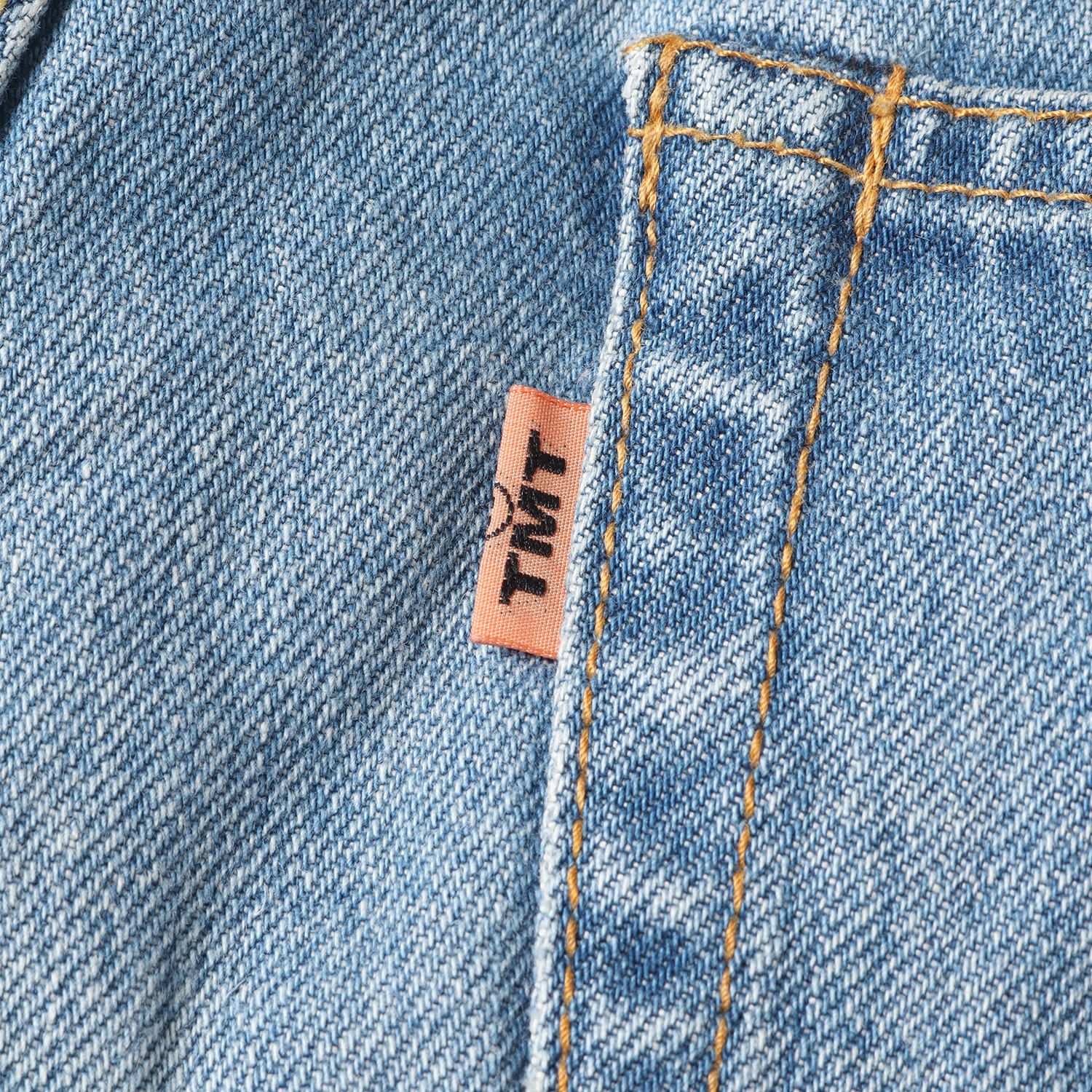 TMT ティーエムティー パンツ サイズ:L クラッシュリペア加工 ワッペン