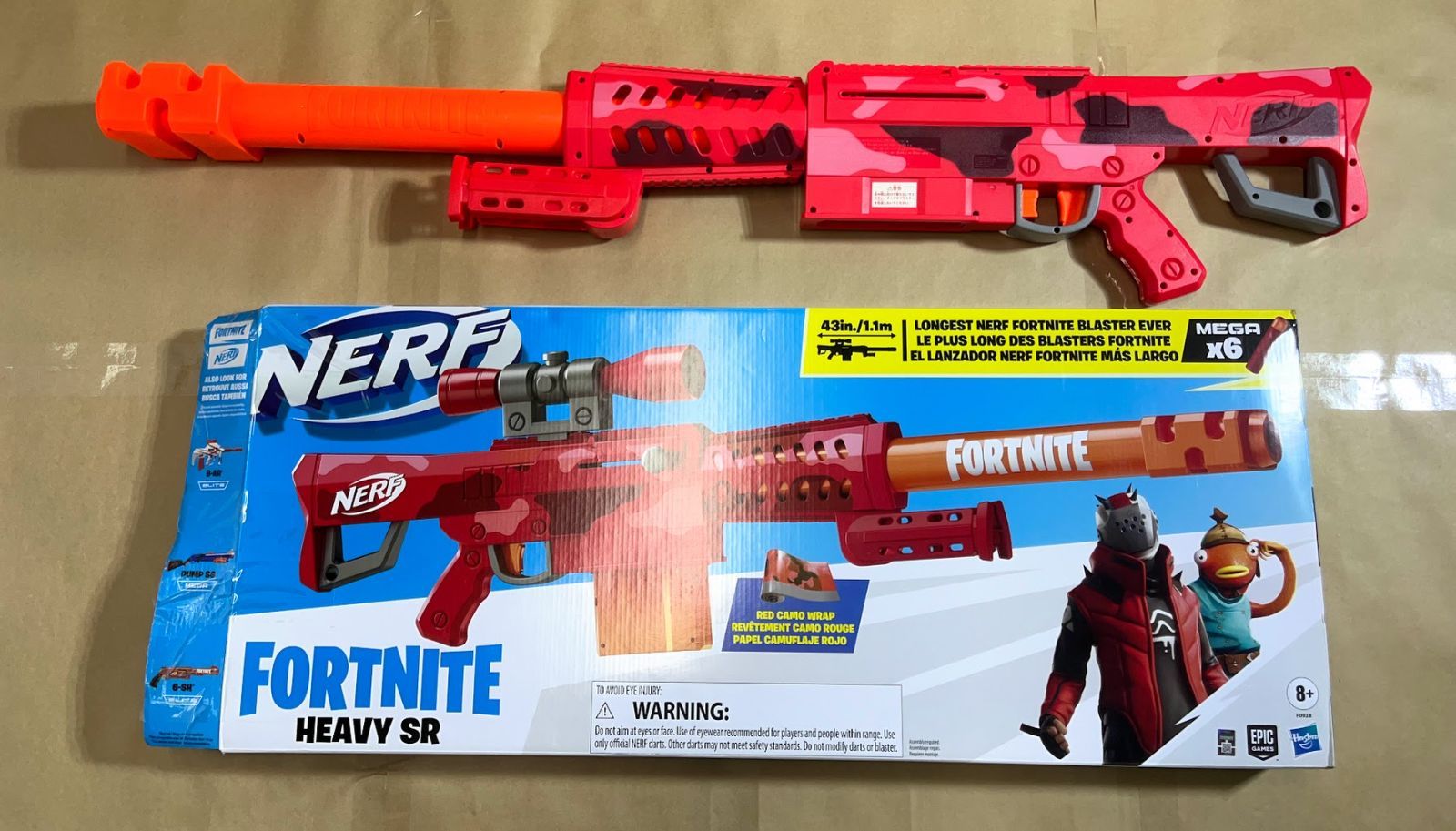 ナーフ フォートナイト HEAVY SR ダーツブラスター F0928