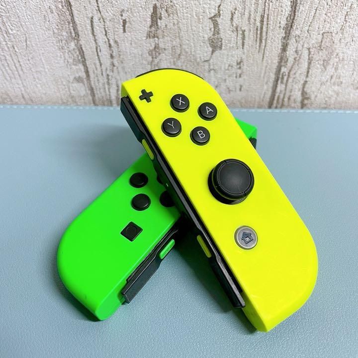 美品 レアカラー グリーン イエロー Switch 左右セット ジョイコン 美品 レアカラー グリーン イエロー Switch 左右セット