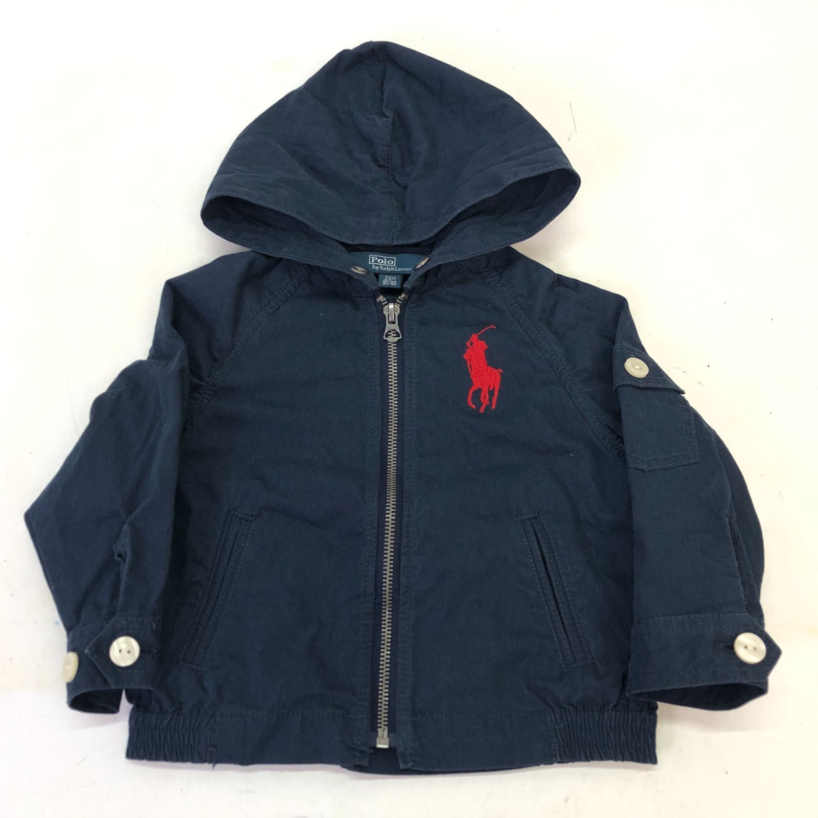 01m1916 Ralph Lauren ラルフローレン ジップパーカー 90cm キッズ服