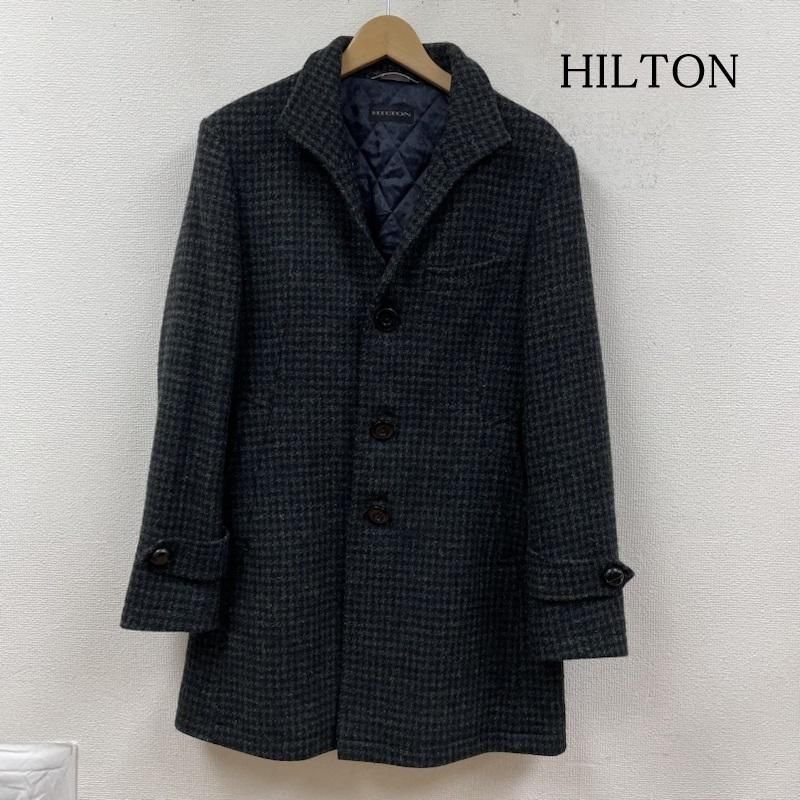 HILTON ヒルトン ジャケット、上着 ジャンパー、ブルゾン Harris Tweed ステンカラー コート チェスター 裏地 キルティング 別注 コラボ