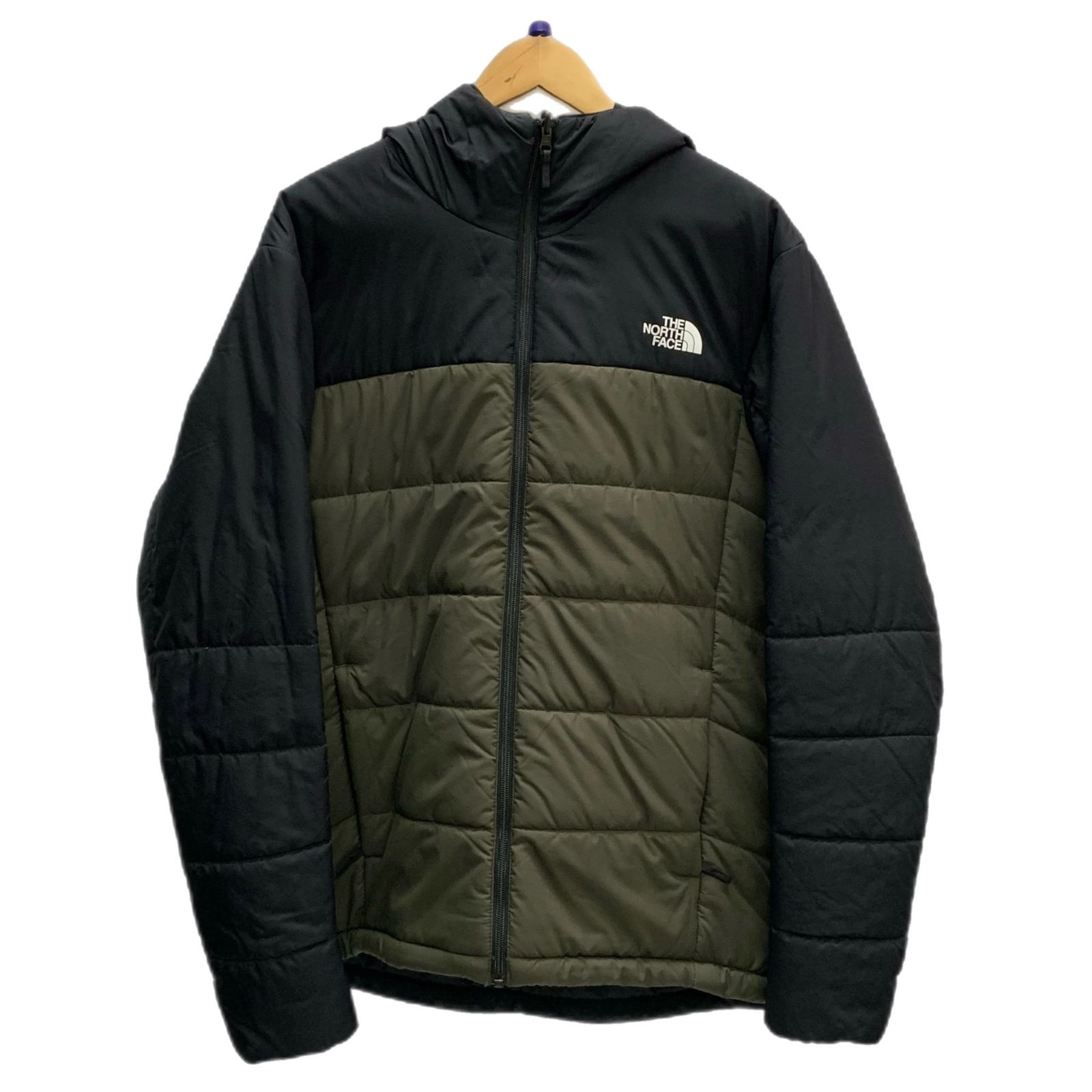 ノースフェイス THE NORTH FACE リバーシブルエニータイムインサレーテッドフーディ Reversible Anytime Insulated Hoodie NY82180 ジャケット カーキ XLサイズ 201MT-3314
