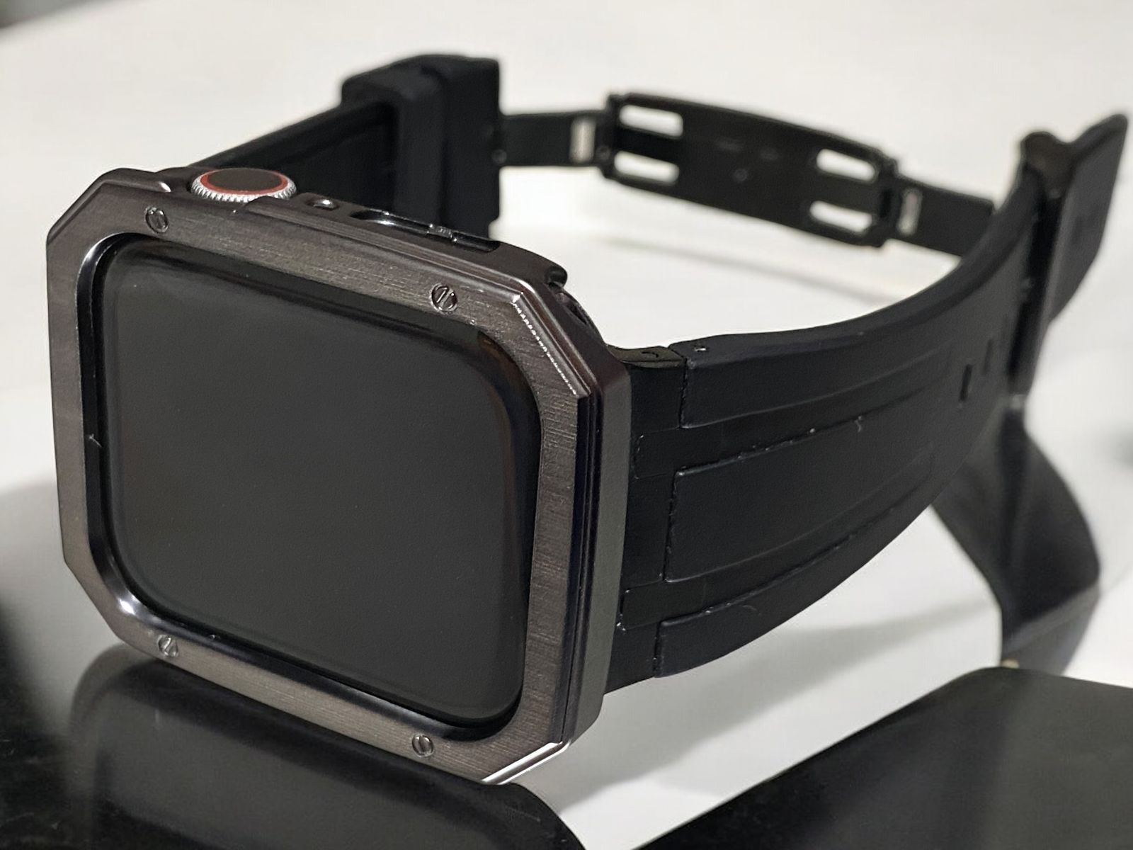 アップルウォッチ シームレス ラバーベルト カバー ウルトラ Apple Watchバンド 40 41 44 45 49mm 61