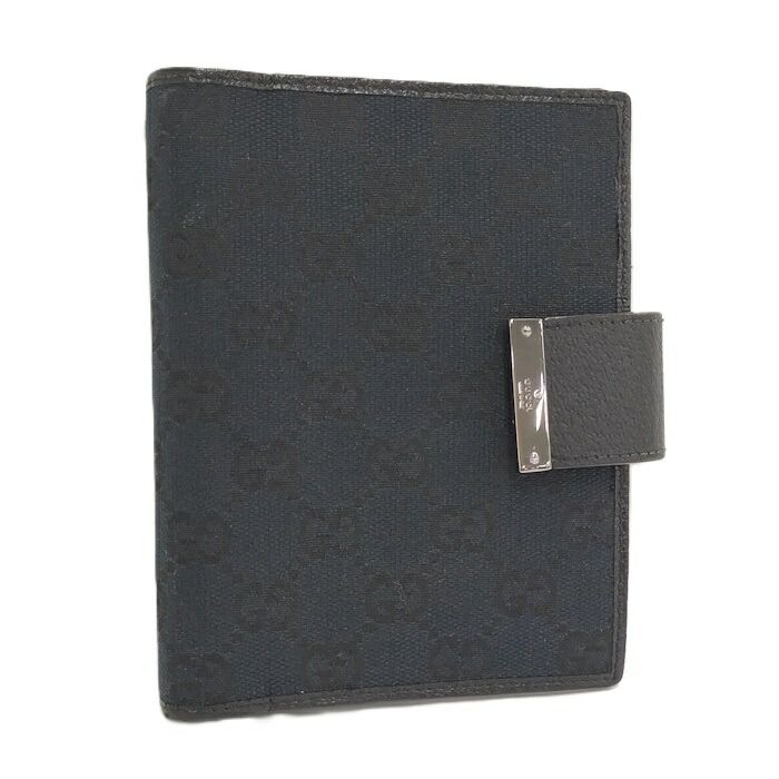 GUCCI 手帳カバー GGキャンバス レザー ブラック 115240 - メルカリ 