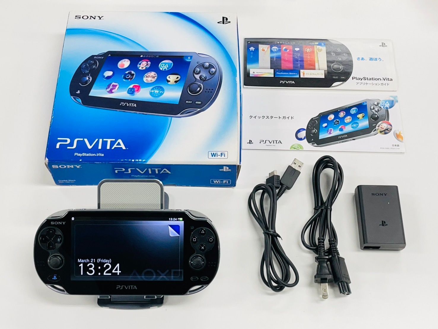 PS VITA クリスタルブラック|Crystal Black 本体 PCH-1000 動作 み き