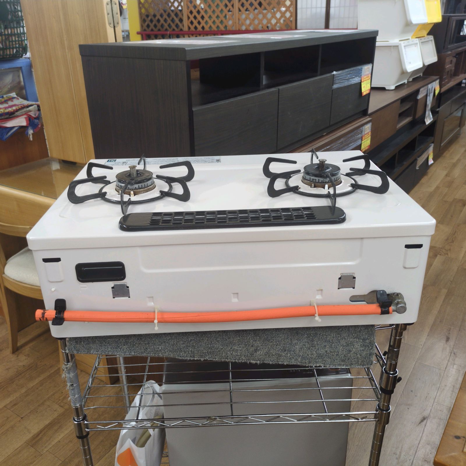 J541 ☆2022年製☆グリル内汚れ使用感☆パロマ☆LPガスコンロ☆水無し